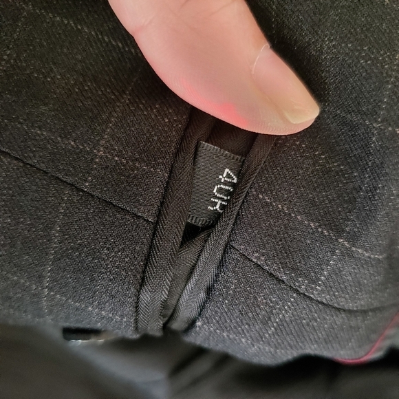 mens PALLINI black 4 button windowpane suit‎ sz 40R - Picture 12 of 13